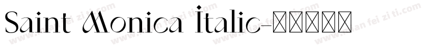 Saint Monica Italic字体转换